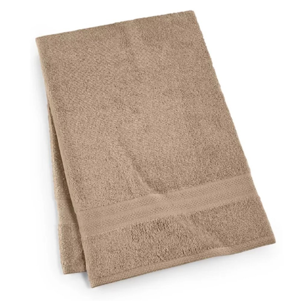 Soft Spun 27" x 52" 100% Cotton Bath Towel - Light Tan